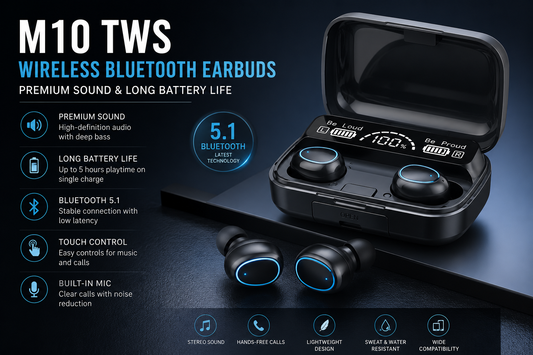 M10 Wireless AirPods Gaming Earbuds Low Latency Bluetooth Headset