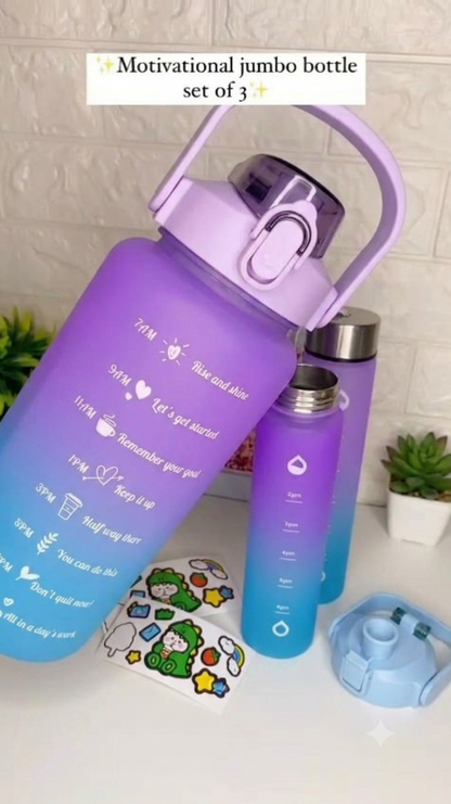 Jumbo Water Bottle Set (Set of 3)