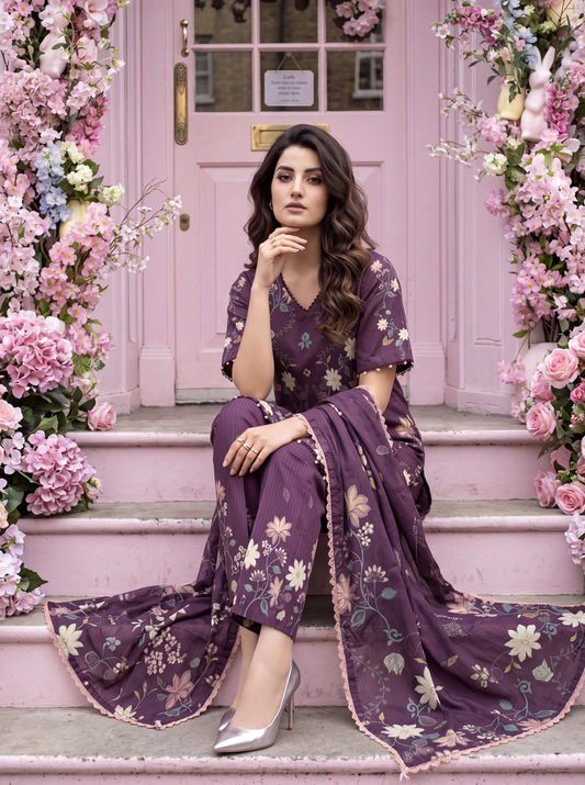 Deep Aubergine / Plum Set