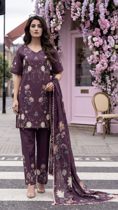 Deep Aubergine / Plum Set