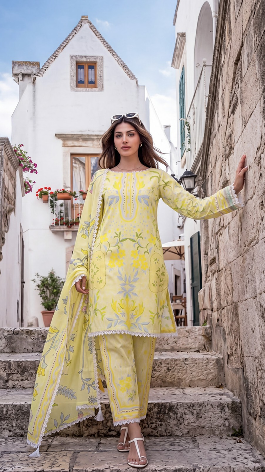 Pastel Sunshine Floral Co-ord