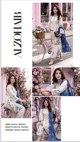 Off-White & Royal Blue Contrast Set