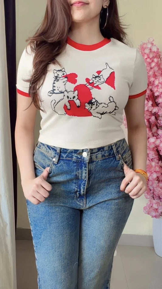 Solid Round Neck Baby Tee