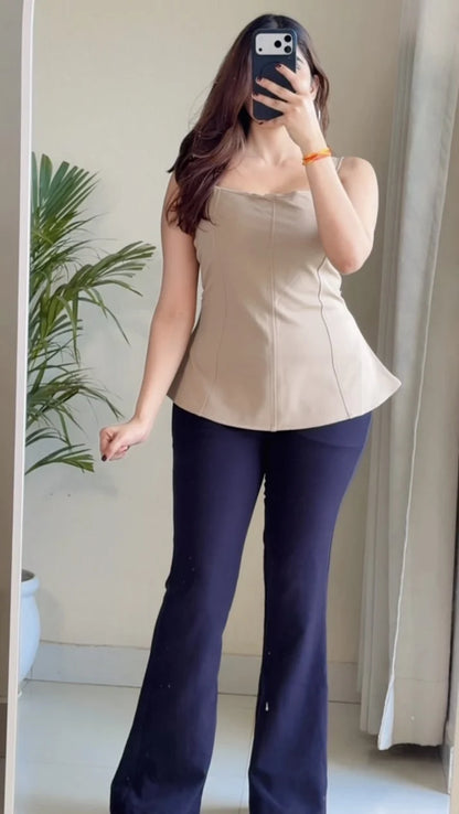 Latte Line CurveFit Padded Top
