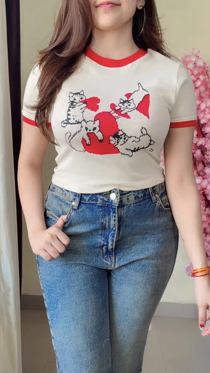 Solid Round Neck Baby Tee